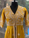 Yellow Designer Made Anarakali Set