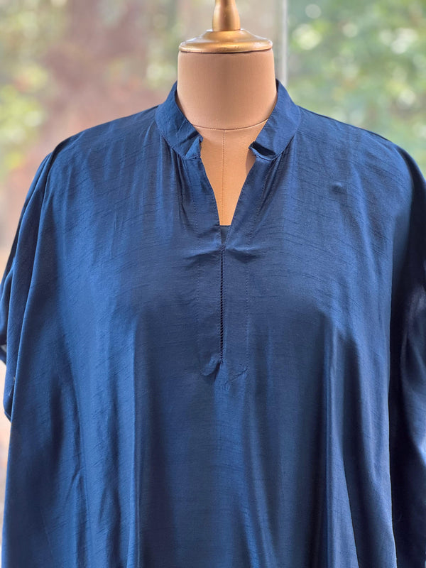 Blue Shaded Kaftan Set