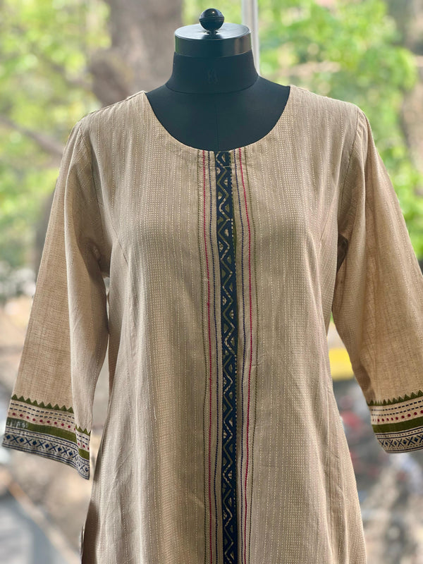 Beige Mangalgiri Tunic