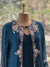 Blue Jacket Style Gown