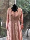Peach Banarsi Gown