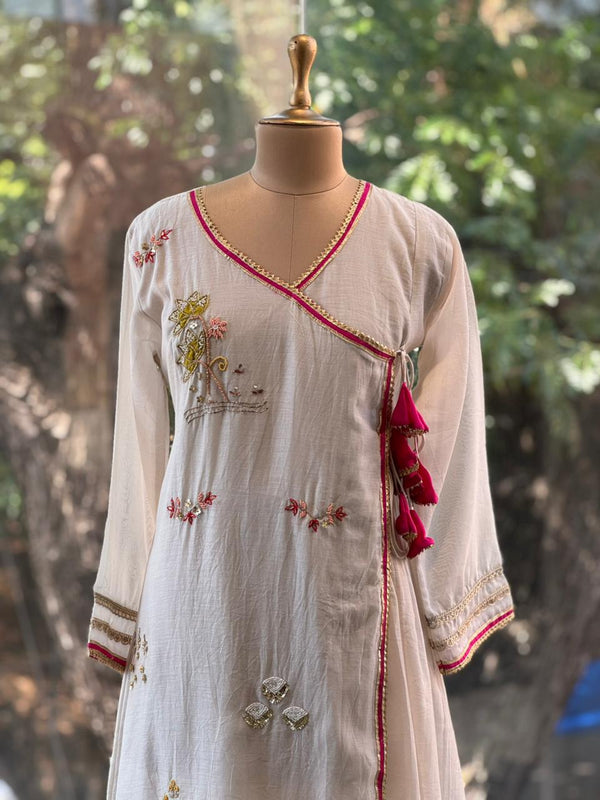 White Anghrakha Suit