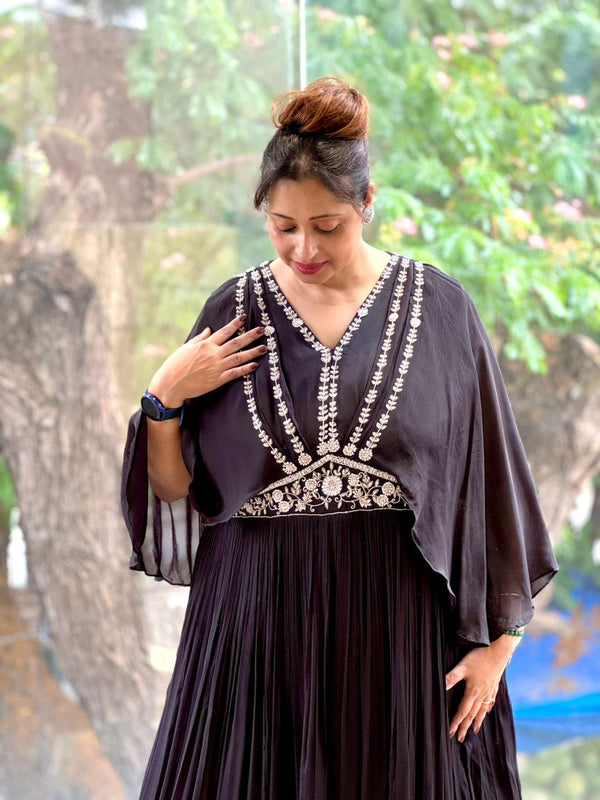 Black Kaftan Style Gown