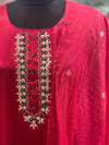Red Gota Yolk Dupatta Set