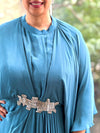 Blue Kaftan Style Gown