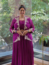 Purle Intricate Work Skirt Set