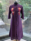 Purple Embroidered Tunic