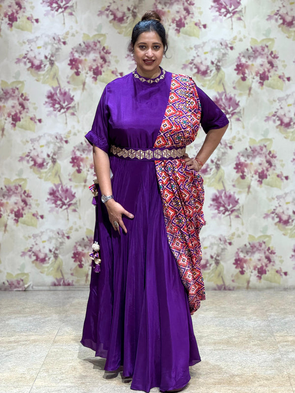 Purple Patola Gown