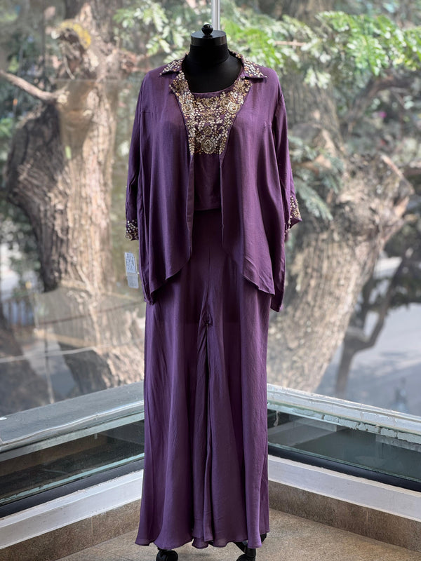 Mauve Palazzo Set