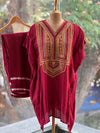 Maroon Kaftan Set