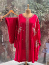 Tomato Red Kaftan Set