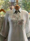 Blue Organza Co Ord
