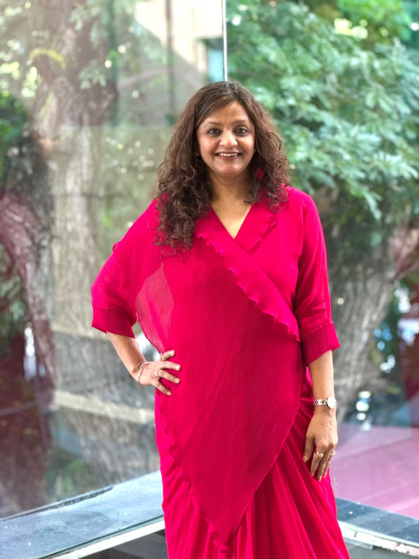 Fuchsia Pink Crush Flap Tunic