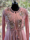 Pink Jacket Style Gown
