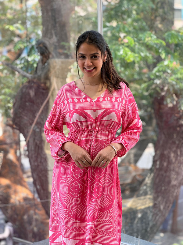 Peach Digital Printed Co Ord