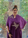 Purple Kaftan Style Gown