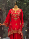 Red Skirt Set