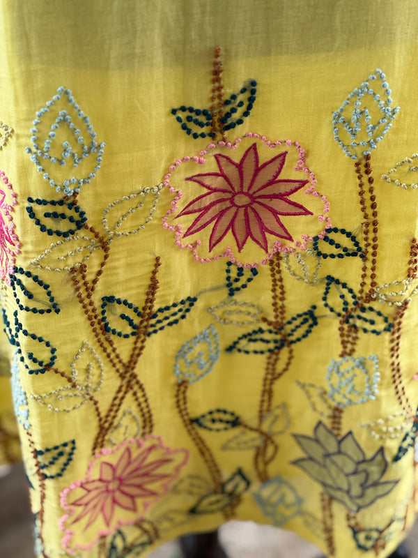 Yellow Mul Knot Work Suit