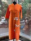 Orange Embroidered Tunic