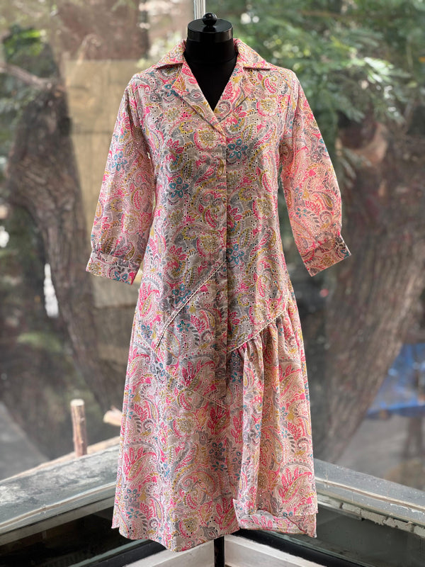 Beige Schiffli Tunic