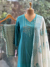 Light Blue Dupatta Set