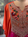 Orange Shaded Skirt Set