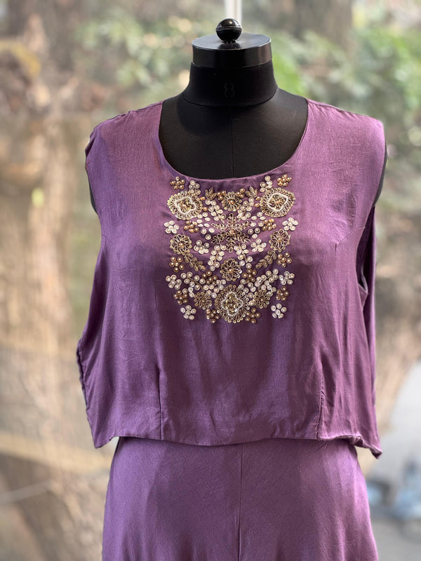 Mauve Palazzo Set