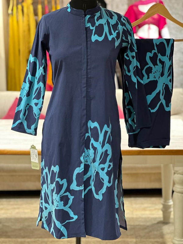Blue Printed Co Ord