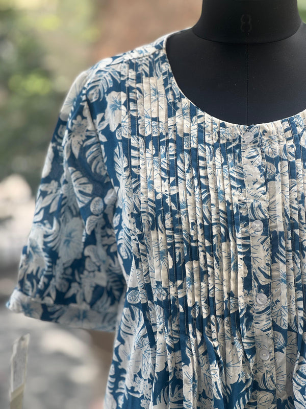 White/Blue Floral Co ord