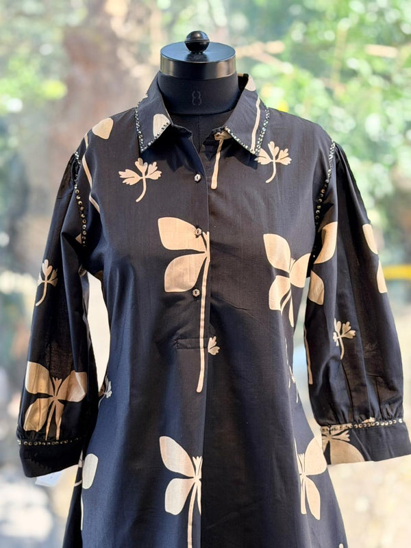 Black Floral Co Ord