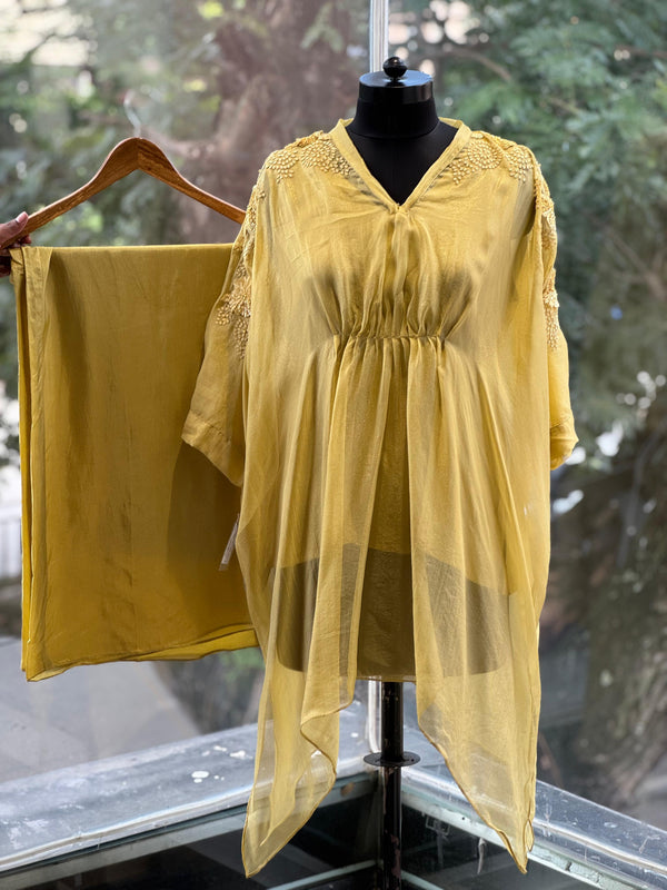 Yellow Kaftan Co Ord
