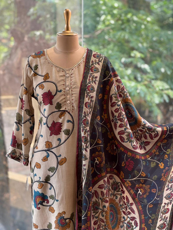 Brown Kalamkari Suit