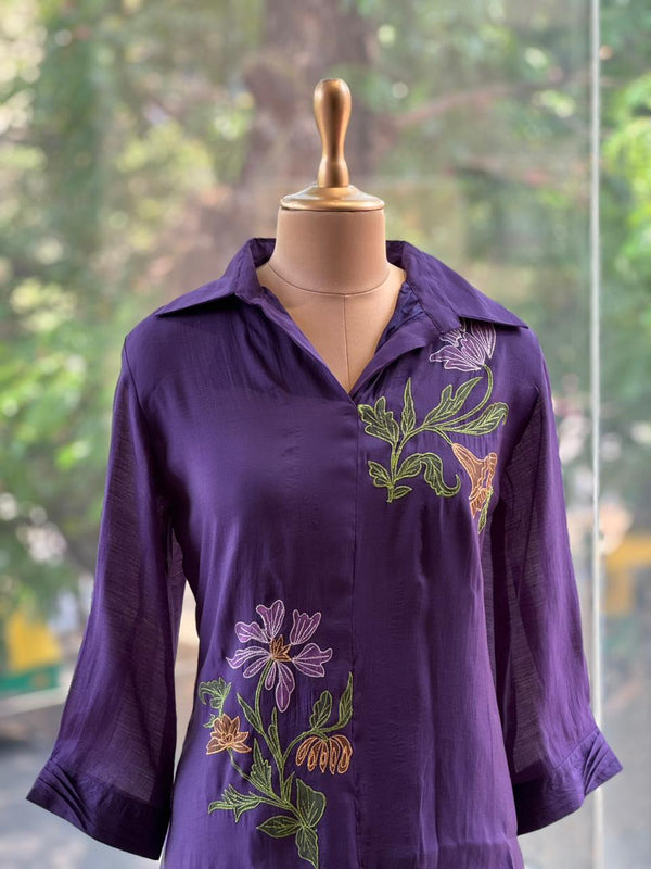 Purple Floral Co Ord