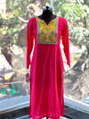 Pink Yolk Embroidered Suit Set