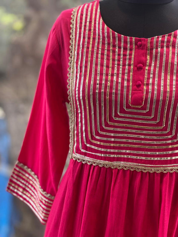 Pink Gota Work Co Ord