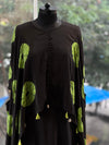 Black Tye Dye Cape Set