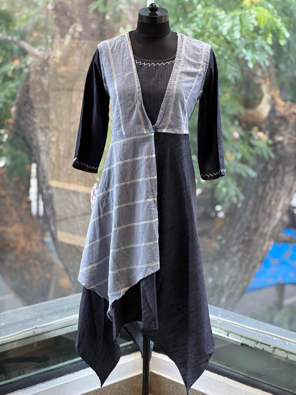 Grey Asymmetrical Tunic