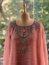 Rose Gold Glass Tissue Kaftan Co ord