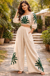 Off White Palazzo Set