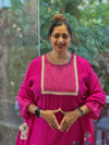 Rani Pink Dupatta Set