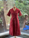 Maroon Floral A-Line Tunic