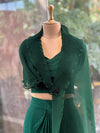 Green Cush Flap Skirt Set