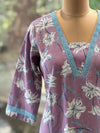 Light Purple V Neck Tunic