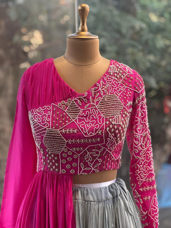 Pink Skirt Set