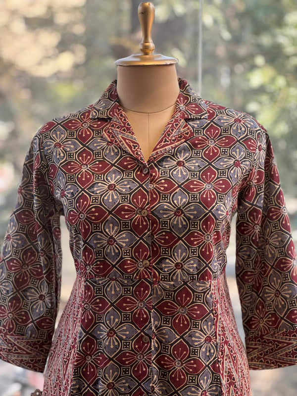 Maroon Printed Tunic