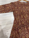 Maroon Printed Jumpsuit