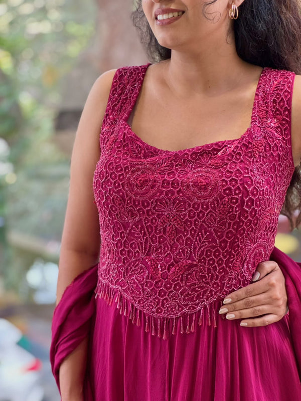 Maroon Gown
