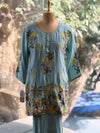 Powder Blue Patch work Co Ord