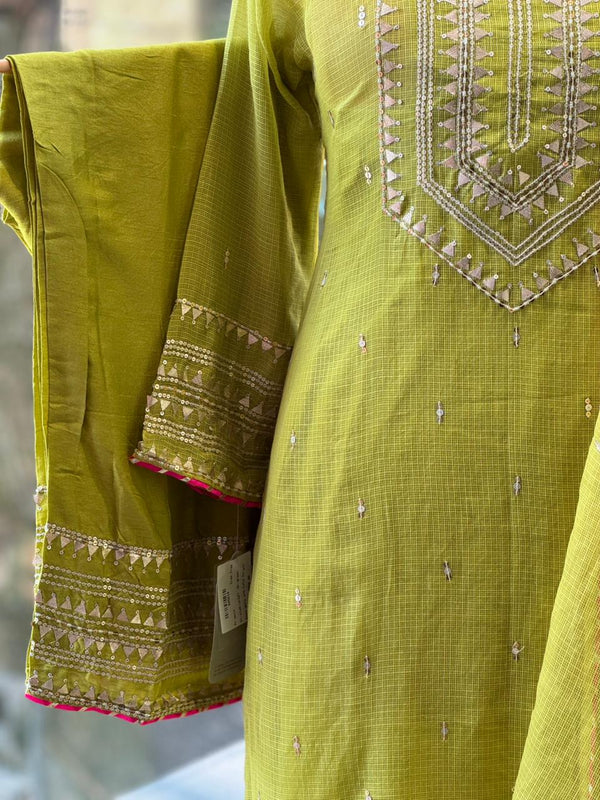 Fluorescent Green Kota Suit
