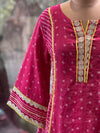 Pink Leheriya Panel Suit